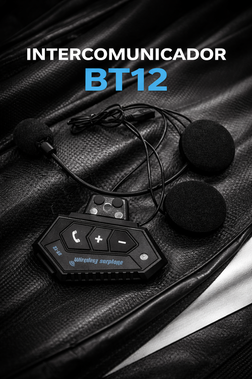 Intercomunicador BT12 tú para casco